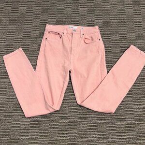 RE/DONE originals high rise women’s jeans pink size 29 Outseam 41 $198